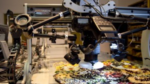 Rig setup with food mosaic.